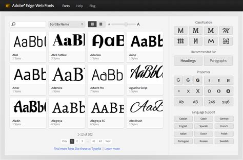 Browse Fonts .